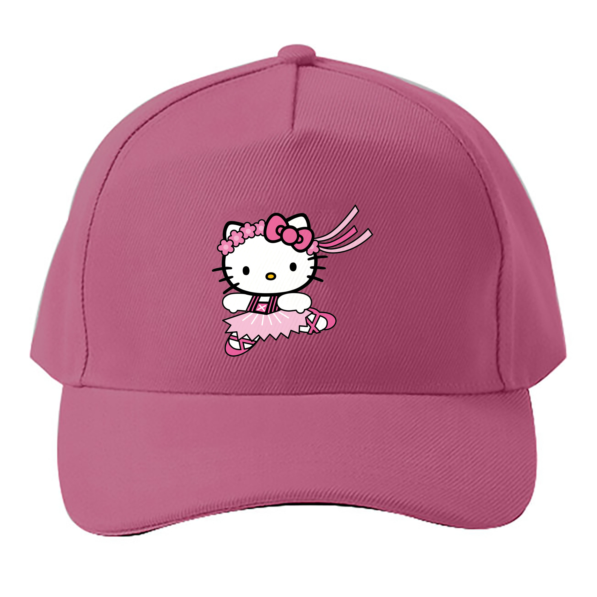 （画像用） Hello Kitty ハローキティ ベースボールキャップ 綿100％ 男女兼用 帽子 スポーツ